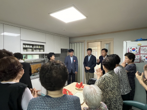 이승하 신임 황성동장, 경로당 방문 부임 인사
