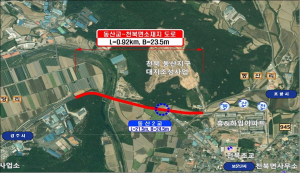 경주시, 천북 동산교~면소재지간 도로 확포장공사 착공