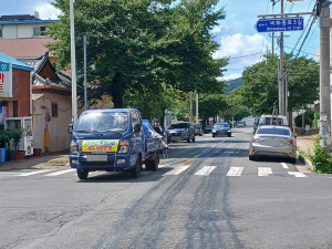 안강읍 폭염대응 살수차량 운행