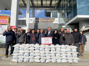 경주 외동읍 혜우회, 취약계층 위한 백미 10kg 80포 기탁