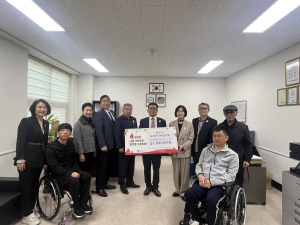 경주시 장애인 단체들, 영남지역 산불 피해 복구 성금 총 275만원 기탁