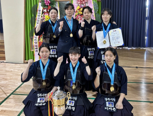 경주시청 검도팀, 봉림기 전국실업검도대회 단체전 우승